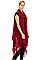 Pack of 6 pieces Fringe Knitted Longline Vest FM-WSF197