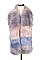 Fashionable Multi Tone Soft Fur Fuzzy Scarf