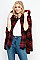 Posh Plaid Pattern Poncho