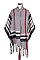 Fashionable Plaid Print Fringe Scarf Shawl FM-SC195