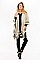 HALF A DOZEN DETAILED STRIPE PONCHO