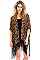 Snug Animal Print Tassel Kimono FM-KSF219