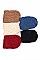 Pack of 12 (pieces) Assorted Fashionable Chunky Beanies