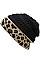 Messy Bun Leopard Ponytail Beanie FM-HT7460