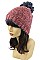 Stylish Fur Lining Pompom Beanies FM-AT224