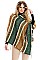 FRINGED TRIBAL PONCHO