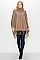 Turtleneck Poncho with Tassel