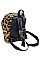 Soft Fur Leopard Backpack