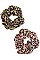 Pack of 12 (pieces) Assorted 2-pc Leopard Scrunchie Sets FMH326