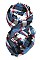 Pack of 12 pieces Stylish Multi Tone Plaid Pattern Infinity Scarves FM-NC4500