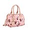 Oval Cherry Print Satchel