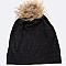 Raccoon PomPom Cotton Slouchy Beanie LA-EXP1001
