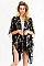 Pretty Butterfly Print Tassel Kimono FM-KSF212