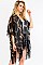 Pretty Butterfly Print Tassel Kimono FM-KSF212