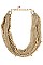 FABRIC MESH & CHAIN NECKLACE