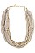 FABRIC MESH & CHAIN NECKLACE