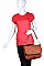 MAISY PEBBLED VEGAN LEATHER CROSSBODY BAG