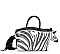 Zebra 2WAY Satchel Crossbody Handbags