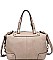 STYLISH FAUX LEATHER BROADWAY SATCHEL BAG JY10427CML