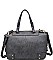 STYLISH FAUX LEATHER BROADWAY SATCHEL BAG JY10427CML