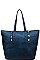 STYLISH FAUX LEATHER SOUTH HAMPTON TOTE BAG JY10874CML