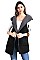 REVERSIBLE FAUX SHERPA VEST