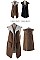 REVERSIBLE FAUX SHERPA VEST
