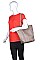 LEATHERETTE MATILDA TOTE BAG