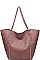 LEATHERETTE MATILDA TOTE BAG