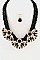 3-Floral Acrylic in Twisted Rope Necklace Set