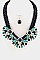 3-Floral Acrylic in Twisted Rope Necklace Set