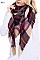 Over Sized Multi Tone Plaid Blanket Scarves Shawls