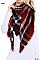 Over Sized Multi Tone Plaid Blanket Scarves Shawls