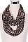 A Dozen Leopard Print Infinity Scarves