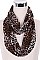 Pack of 12 Leopard Print Infinity Scarf