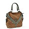 AMAZING QUALITY RHINESTONE ACCENTED TOTE