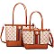 BEE Accent 2 in 1 Monogram Tote Set