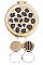 Pack of 12 Leopard Print Compact Mirror