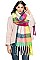 Plaid Pattern Multi Tone Scarf