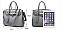 2-Way Padlock Accent Structured Satchel
