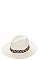 TRENDY CHECK ACCENT STRAW PANAMA HAT