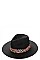 TRENDY CHECK ACCENT STRAW PANAMA HAT