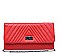CHIC SMOOTH VEGAN LEATHER MICHELLE QUILTED FASHION CLUTCH BAG JY12562