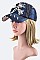Crystal Cross Embellished Fashion Denim Cap
