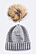 Chic Raccoon Fur Pom Pom Beanie