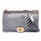 Fashionable Clear Jelly Chevron Shoulder Bag