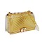 Fashionable Clear Jelly Chevron Shoulder Bag