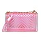 Fashionable Clear Jelly Chevron Shoulder Bag