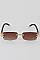 Pack of 12 Retro Rimless Sunglasses with Rhinestones