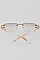 Pack of 12 Retro Rimless Sunglasses with Rhinestones